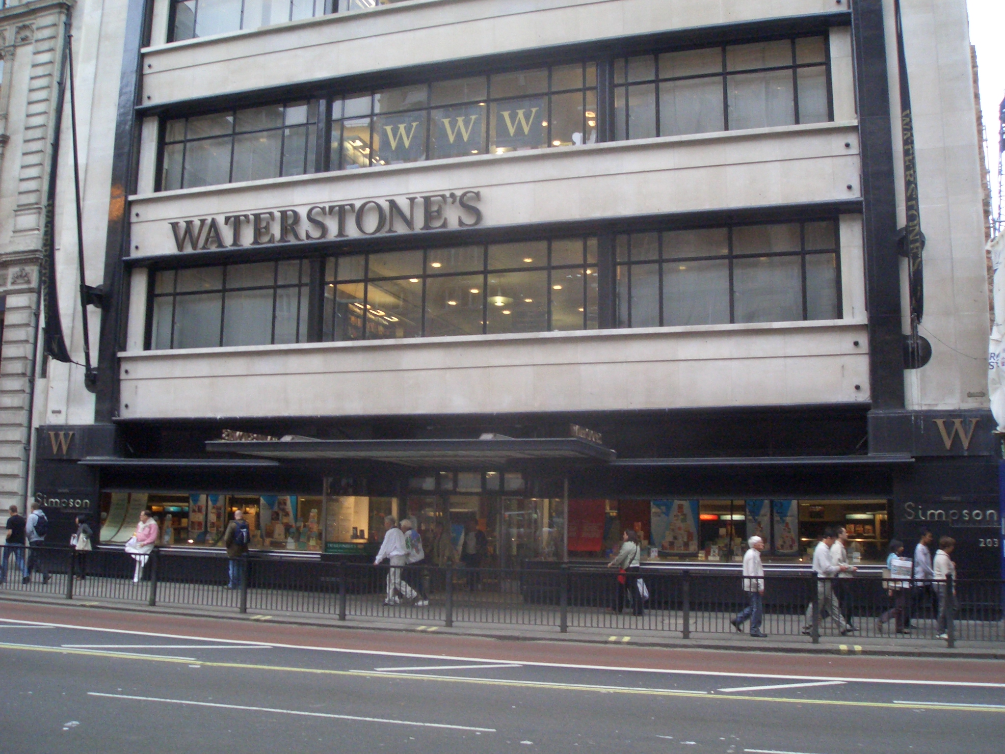 The Waterstones building on Piccadilly, London, formerly Simpsons of Piccadilly